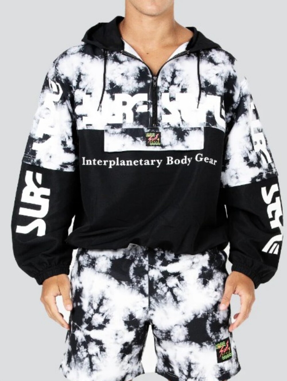 Surf Style Interplanetary Body Gear Quarter Zip Wind Breaker Sz M